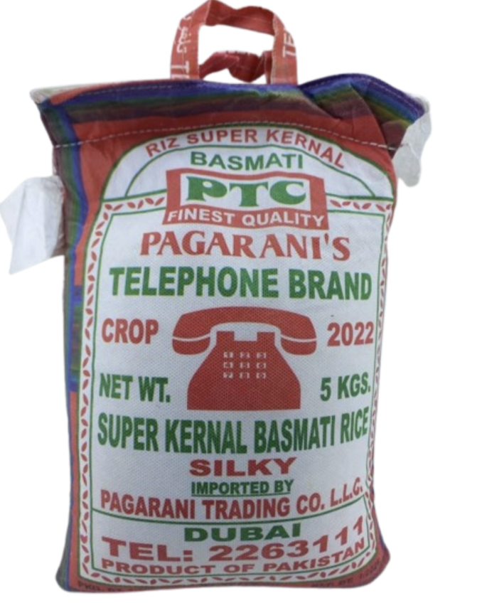 Telephone Brand Super Kernal Basmati Rice 5kg