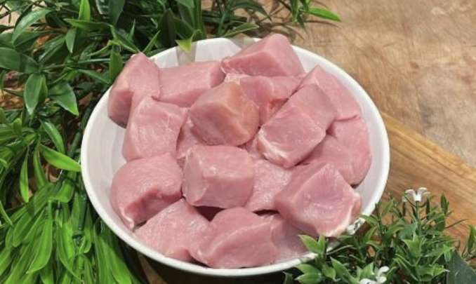 Pork diced (cubed)