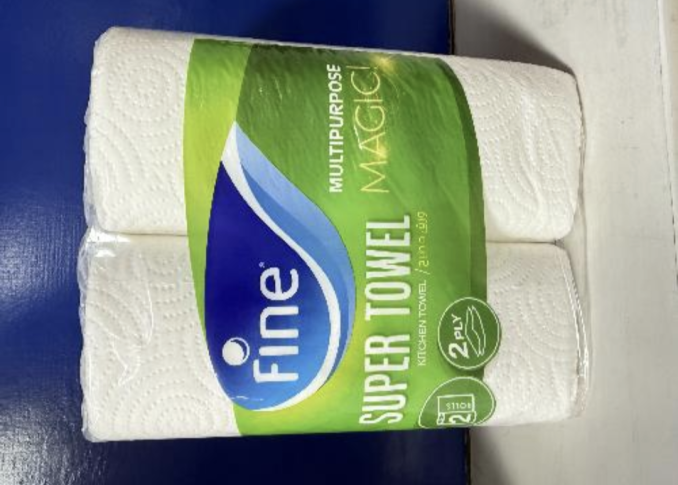 Fine Super Kitchen Towel
2 in 1 Rolls Multipurpose Magic