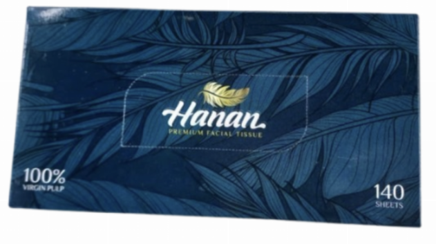 Hanan Premium Soft White Facial Tissue 140sheets GREEN