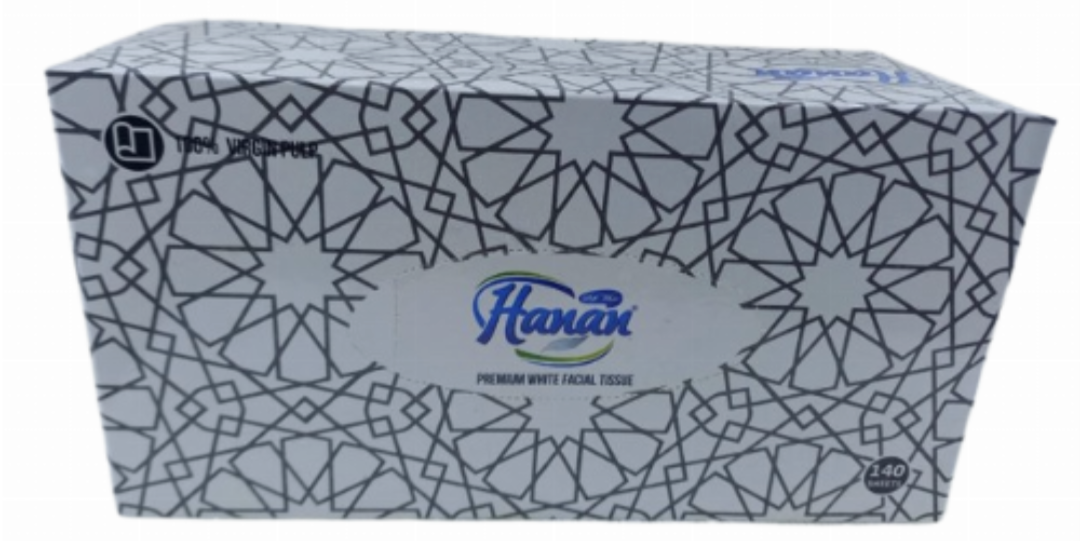 Hanan Premium Soft White Facial Tissue 140sheets WHITE