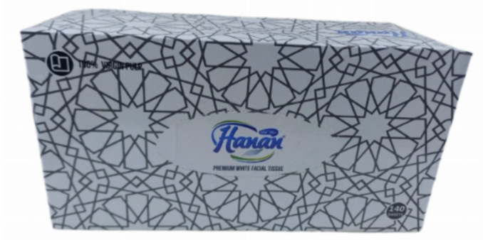 Hanan Premium Soft White Facial Tissue 140sheets WHITE