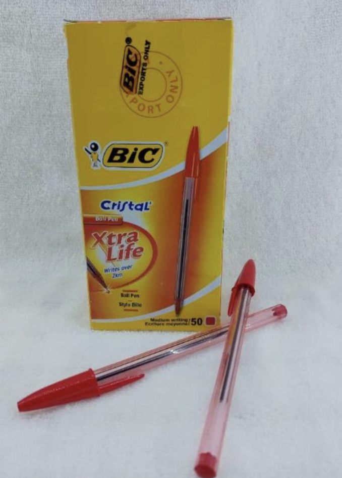 Ball Pen Red Bic 50pcs