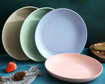 PLATE DIA 20CM 3ASS COLOURS