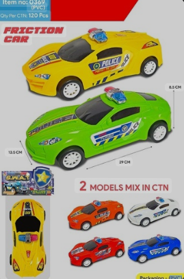 POLICE CAR 31CM 2 ASS