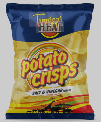 TROPICAL/HEAT POTATO CRISPS SALT N VINEGAR 400G