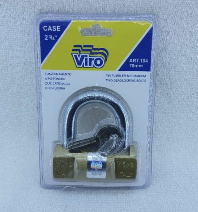 Viro Itary Two Deadlocking Bolts 70mm