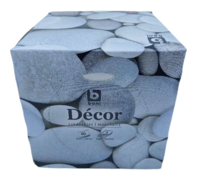 Boni selection Décor Mouchoirs 60pcs/ 3couches 100% cellulose