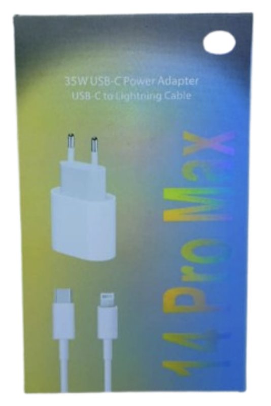 14Pro Max 35W USB-C Power Adapter USB-C to Lightening Cable