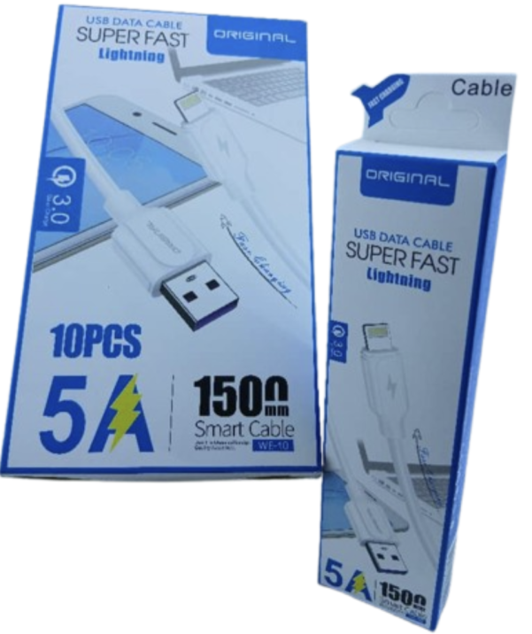 Original USB DATA CABLE Super Fast Charger iPhone File