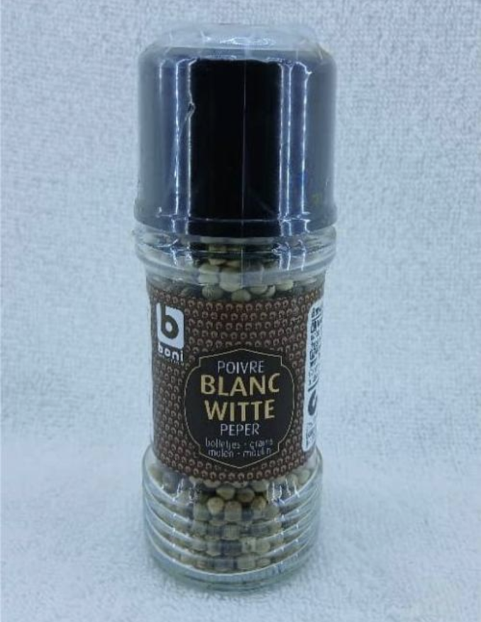 Boni POIVRE BLANC WITTE PEPER grains 50gr