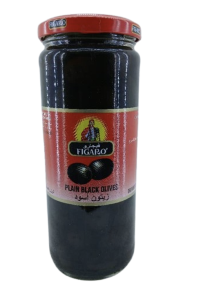 FIGARO Plain Black Olives 270gr