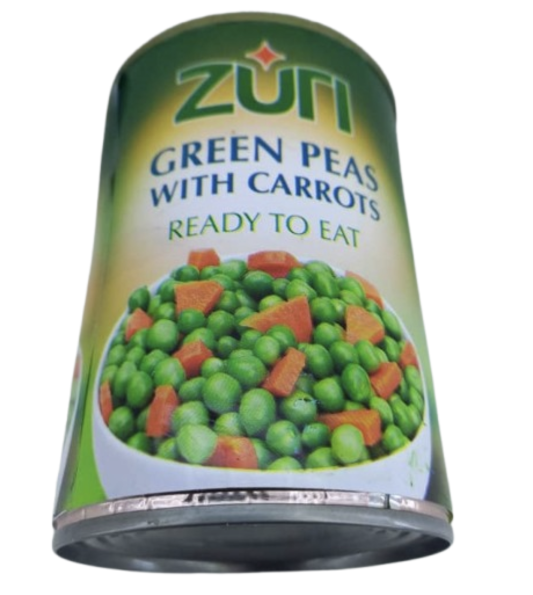 Zuri Green Pean with Carrots 400gr Pois verts aux carottes prêt à manger