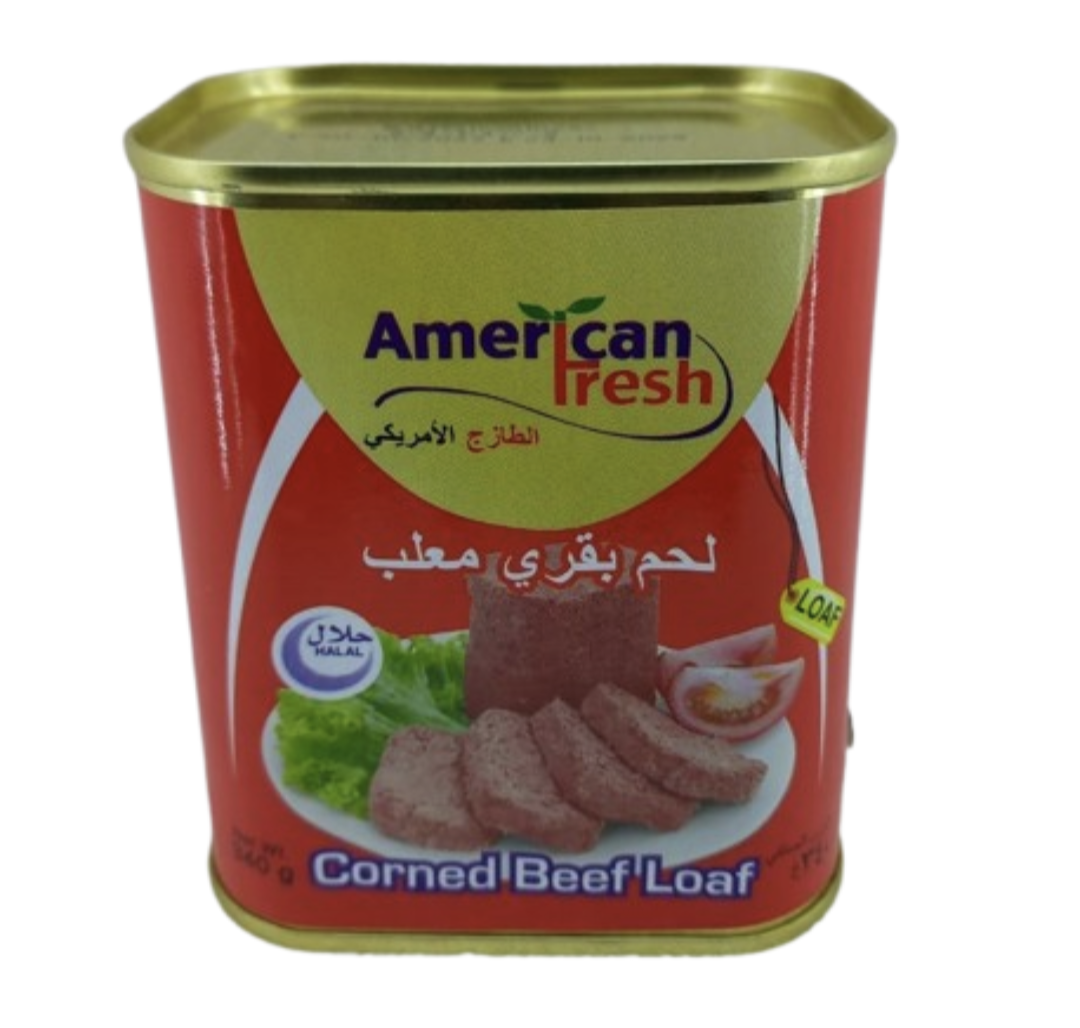 American Fresh Corned Beef Loaf 340gr