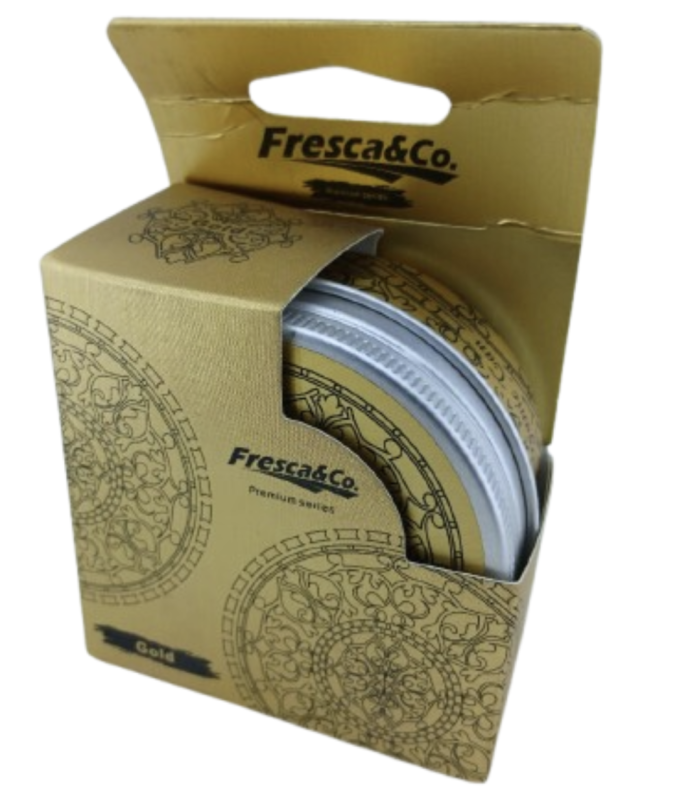 Fresca&Co. Premium Series Gold Organic Can Air Freshener Net: 42gr