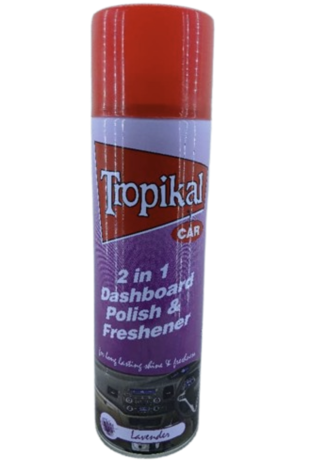Tropical Car 2in1 Dashboard Polisher & Freshener Lavender 500ml