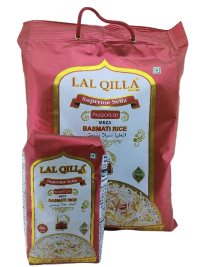 LAL QILLA Supreme Sella Parboiled Meza Basmati rice red 1kg