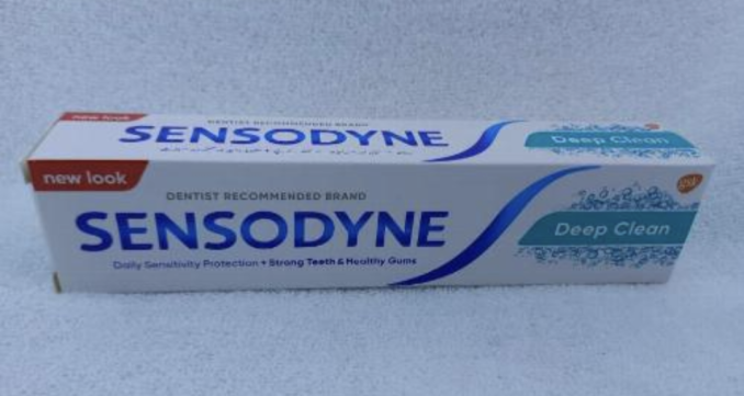 Sensodyne deep clean 100g
Dentist recommended brand