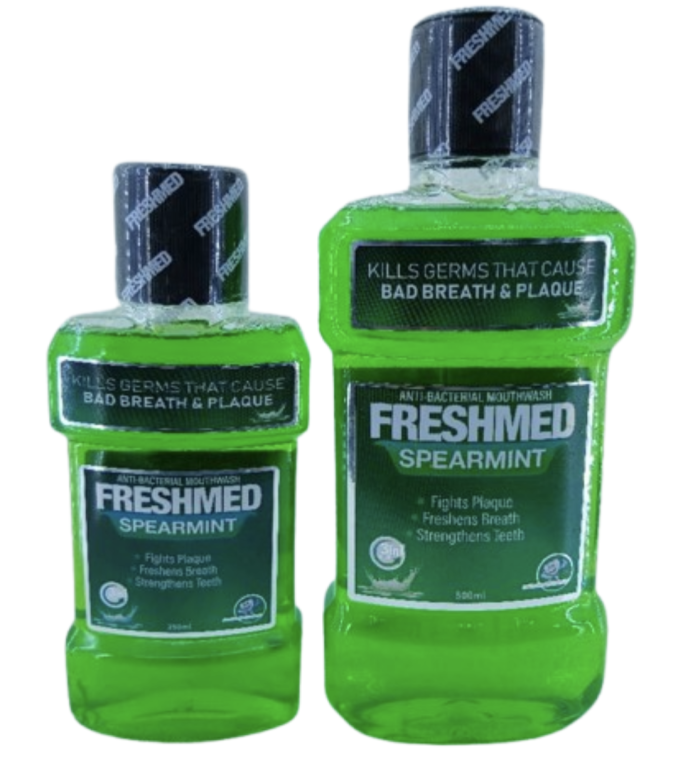 FRESHMED Spearmint 3in 1 Anti-Bacterial Mouthwash 500ml