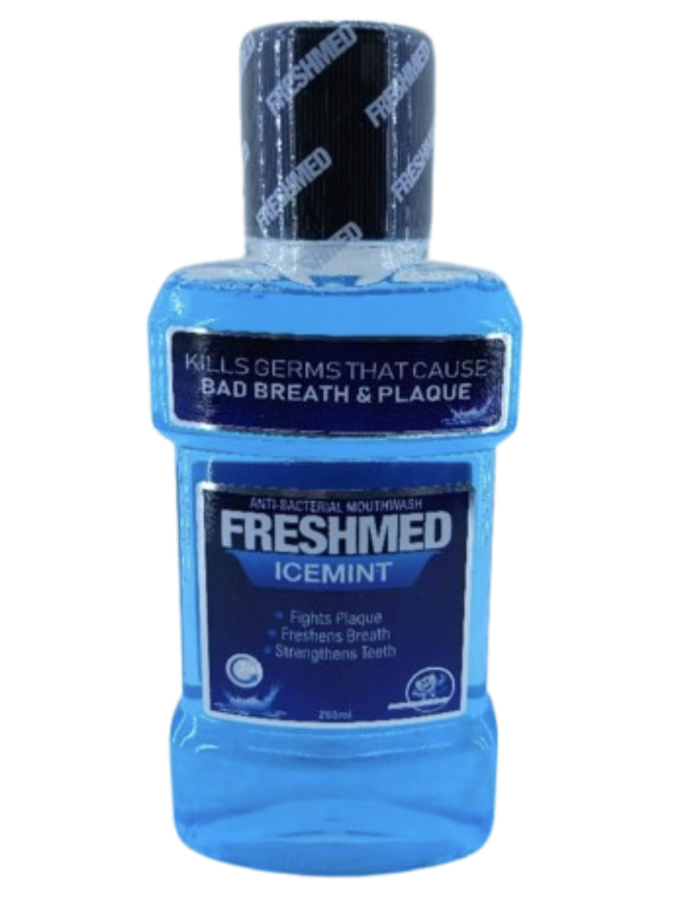 FRESHMED Spearmint 3in1 Anti-Bacterial lcemint Mouthwash 250ml