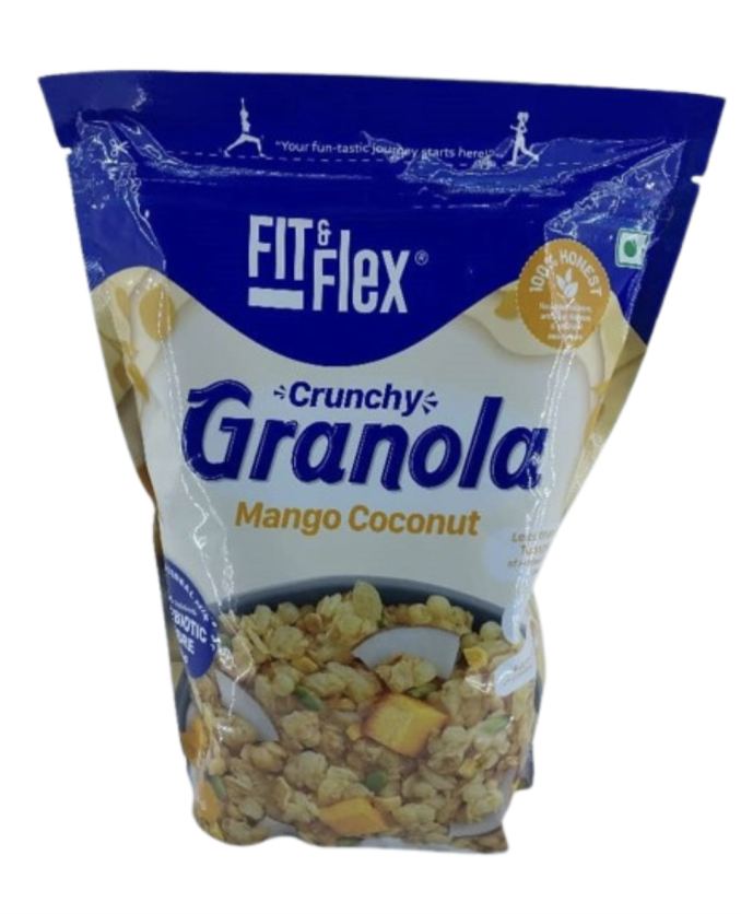 FIT & FLEX Crunchy Granola Mango Coconut ZERO cholesterol 450gr