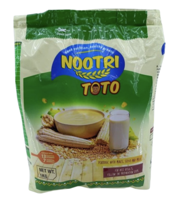 Nootri TOTO 1kg
Porridge with Maize, Soya and Milk
