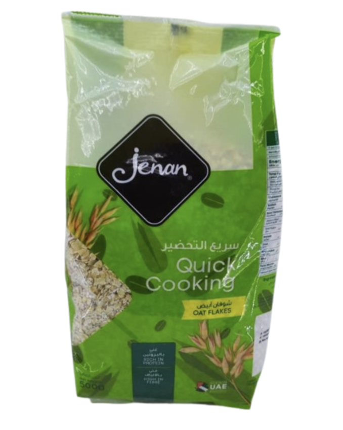 Jenan Quick cooking WHITE OATS 500gr SACHET