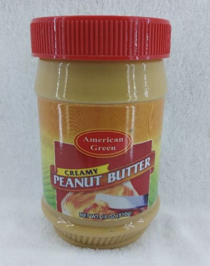 American Green Creamy Pearnut Butter 510gr