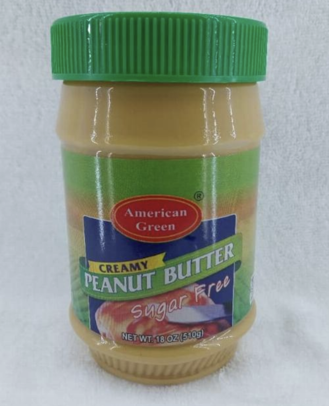 American Green Creamy Peanut Butter Sugar Free 51Ogr