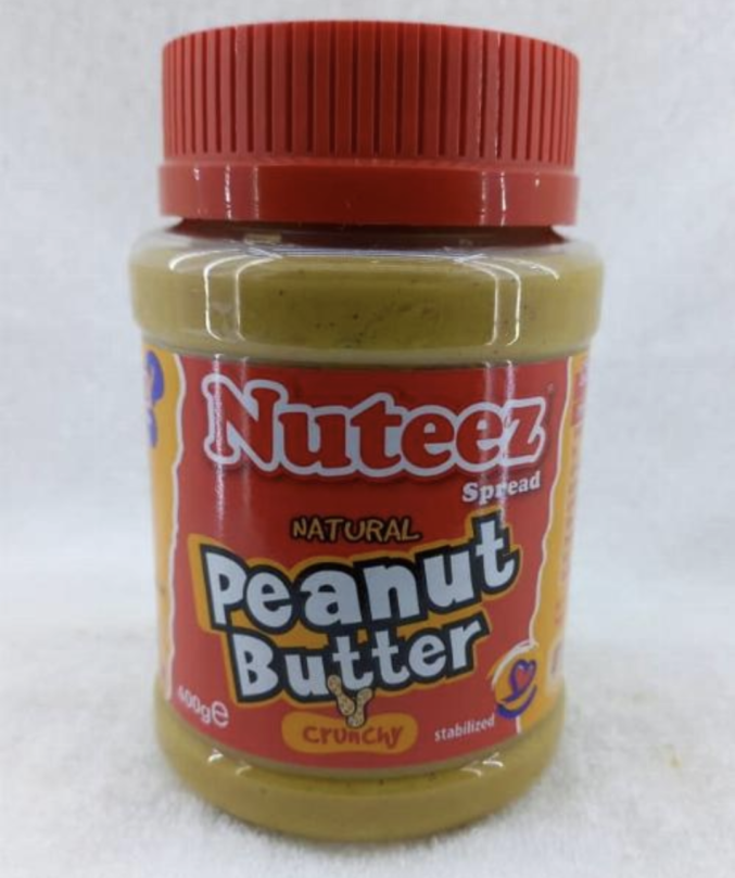 Nuteez spread natural Peanut Butter Crunchy 400gr