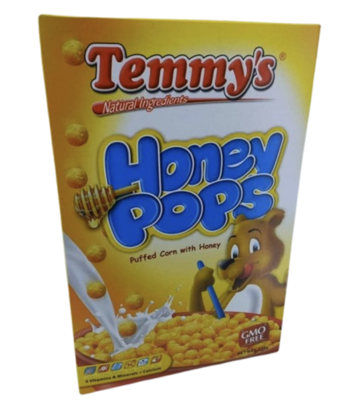 Temmy's Natural Ingredients Honey Pops 375gr
Puffed Corn with Honey