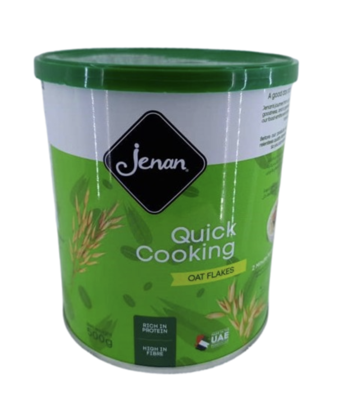 Jenan Quick Cooking WHITE OATS 500gr TIN