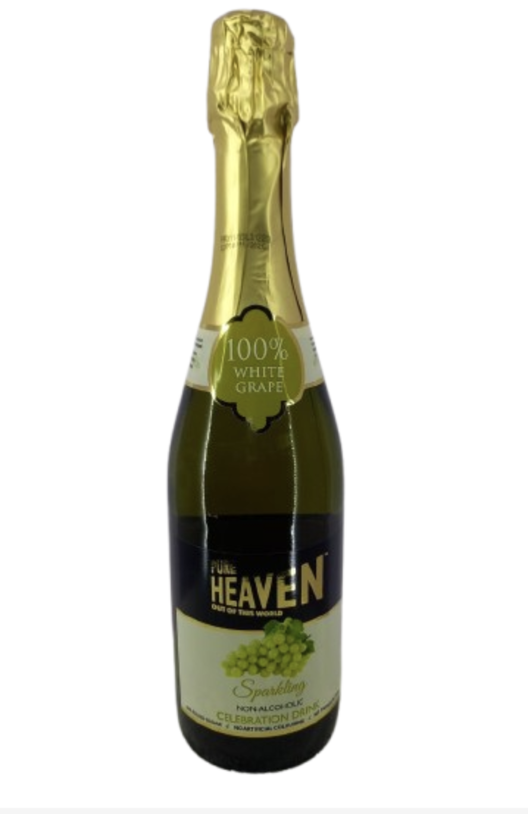 100% White Grape Pure Heaven Sparkling NON-Alcoholic CELEBRATION DRINK 750ml