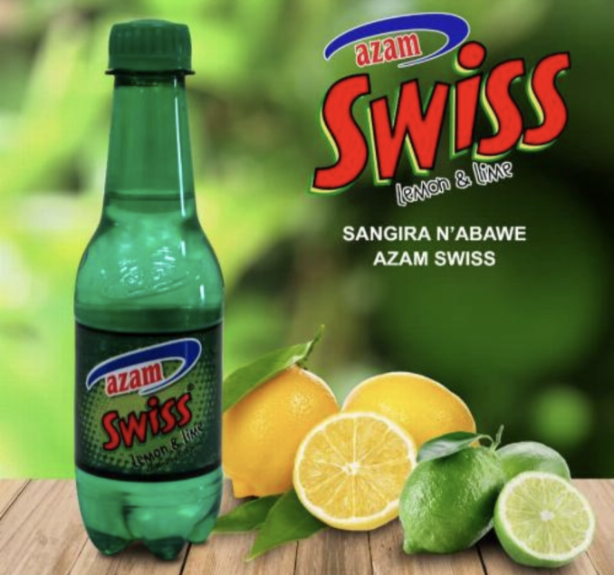 Azam SWISS Lemon &a Lime Flavoured Carbonated Soft Drink 300ml