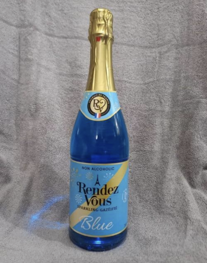 RENDEZ VOUS Sparkling BLUE 750ml  
NON ALCOHOLIC