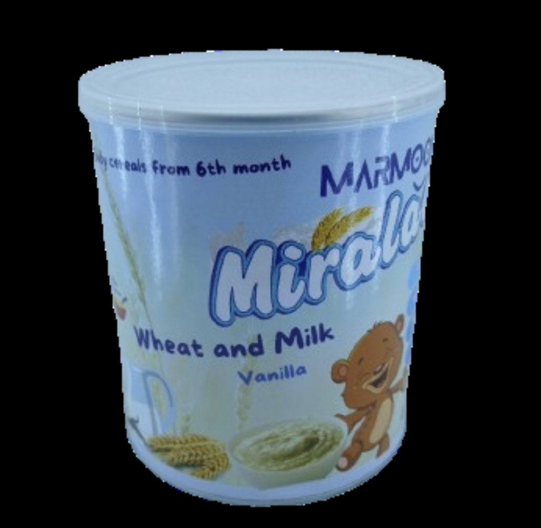 MARMOOM Miralac Wheat and Milk Vanilla Baby Cereals from 6months 400gr