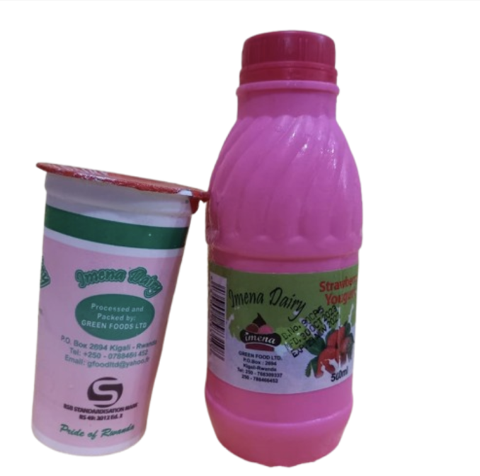 Imena dairy strawberry yoghurt