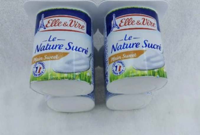 Elle & Vire Yogurt Plain Sweet 4 x 125 gr