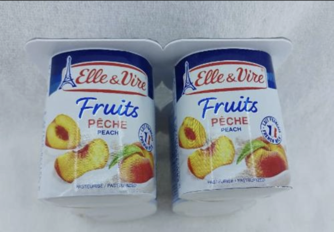 Elle & Vire Yogurt Peach 4 x 125 gr