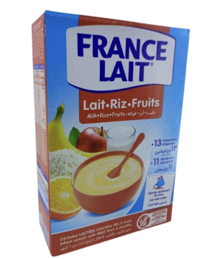FRANCE LAIT (Milk-Rice-Fruits) from 6months 250gr