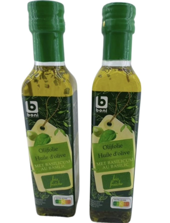 Boni selection Huile d'olive au Basilic 250ml