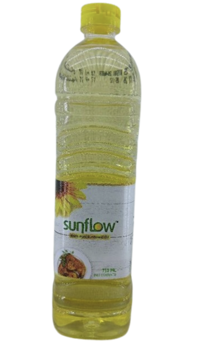 SUNFLOW 100% Pure Sunflower Oil 750ml