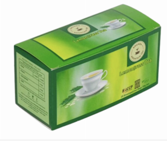Lemongrass Rwanda Mountain tea 25Enveloped tea bags 50grs