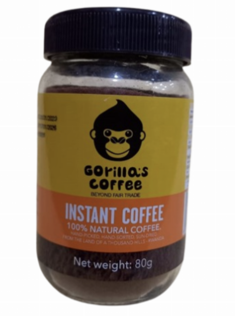 Gorilla's Coffee instant coffee 80gr 100% NATURAL COFFEE