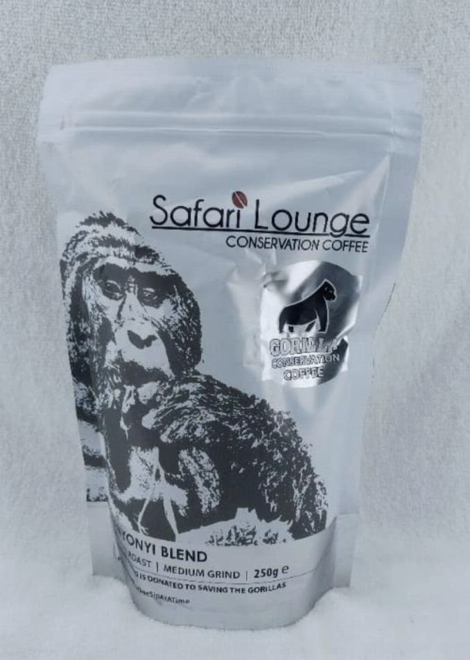 Safari Lounge Kanyonyi Blend Gorilla Conservation Coffee 250gr
