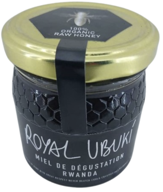 100% Organic Raw Honey Royal UBUKI 250ml Packed in Glass