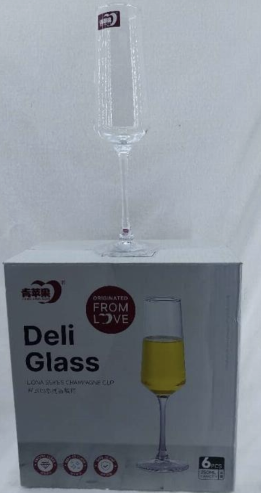 Deli Champagne Glasses 6pcs