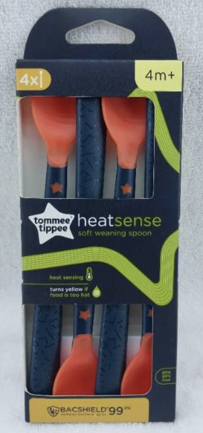 4m+ heatsense soft weaning spoon 4pcs