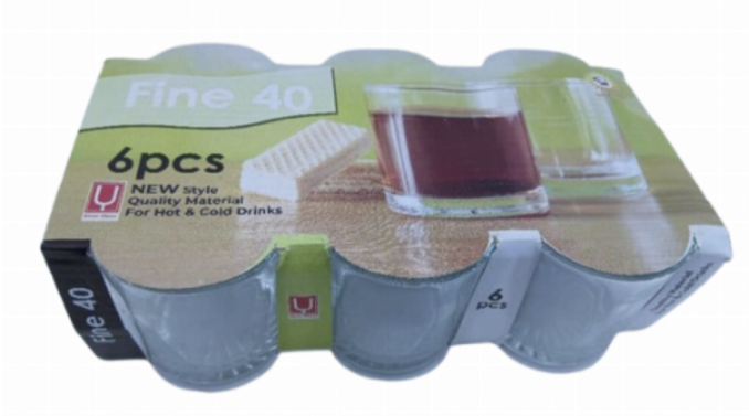 Fine 40 New Style Glass for Hot & Cold Drink