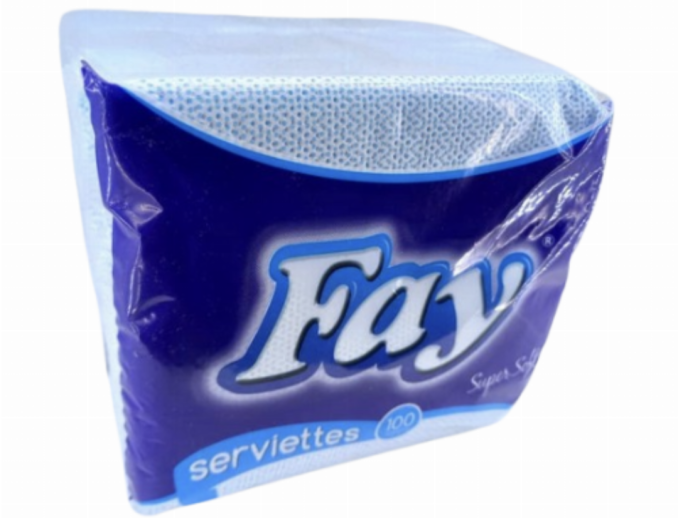 Fay super soft Serviettes 100sheets Blue